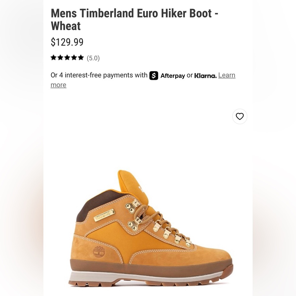 Timberland Men's Euro Hiker Mid Lace-Up Boots